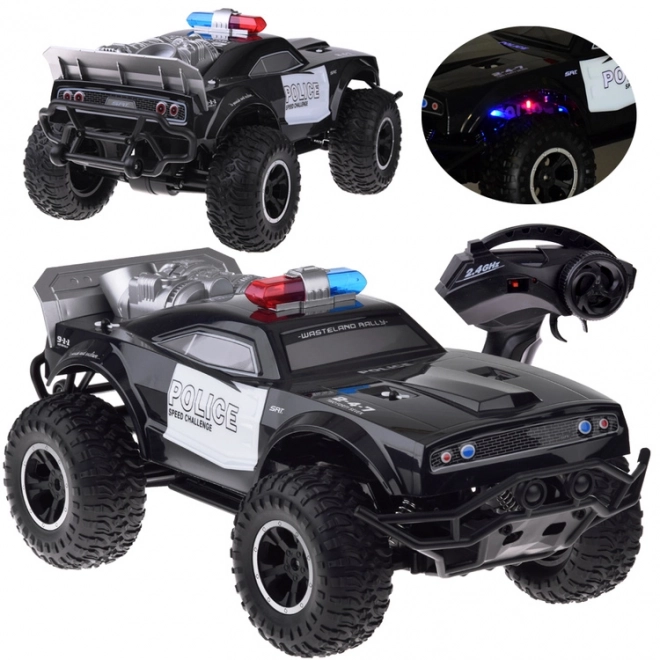 Velik Daljinsko vodeni monster truck POLICIJA osvetlitev na daljinsko upravljanje RC0626