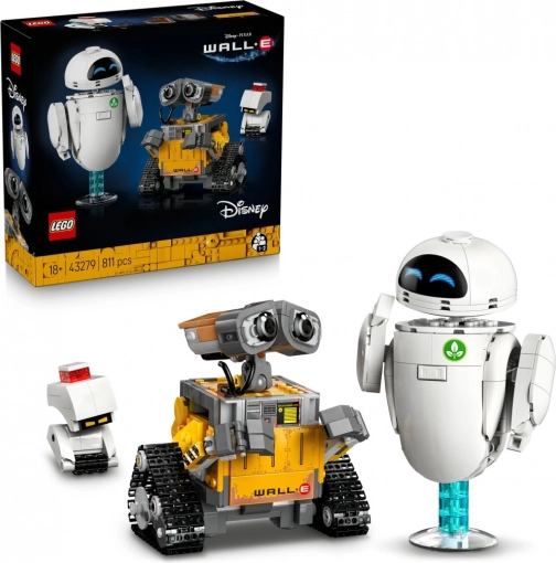 lego disney pixar wall‑e in eve – komplet za odrasle (811 kosov)