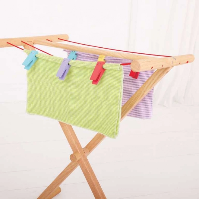 Leseni stojalo za perilo Bigjigs Toys