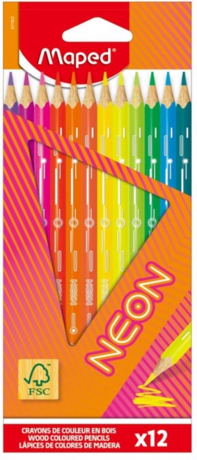 Barvne barvice Maped Neon 12 kos