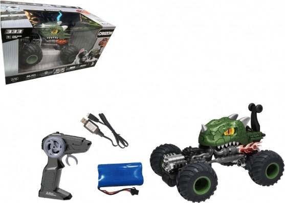 RC kaskaderski avto zelen 1:16