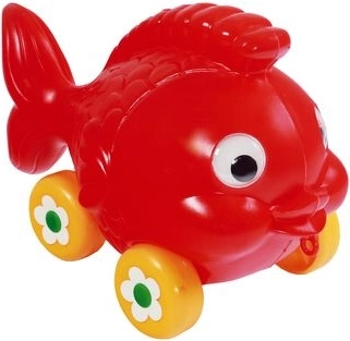 Vlečna ribica na kolescih za otroke 1+
