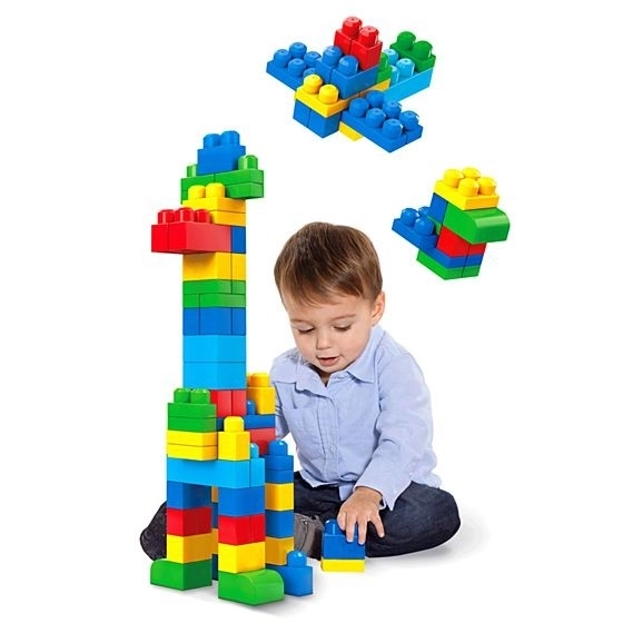 Mega Bloks Prvi Graditelji Kocke v Plastični Vrečki 60 kosov