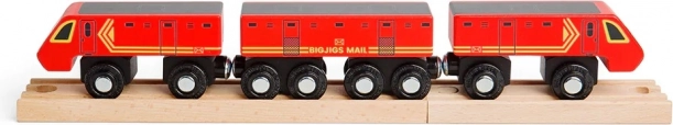 Leseni poštni vlak Bigjigs Rail