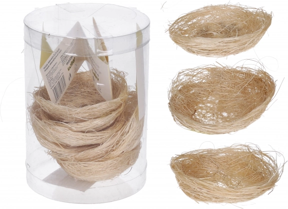 Dekorativno gnezdo 8 cm – naravno