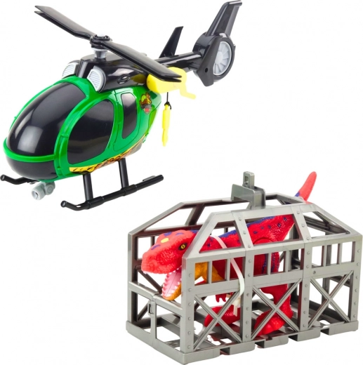 Helicopter with working hook and rotors