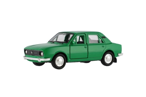 Auto Welly Škoda 105L kov/plast 11cm 1:34-39 na prosti tek 4 barve v škatli 15x7x7cm