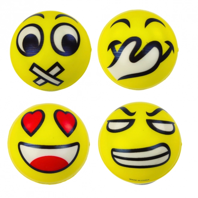 Antistres žogica z emotikonom 6 cm