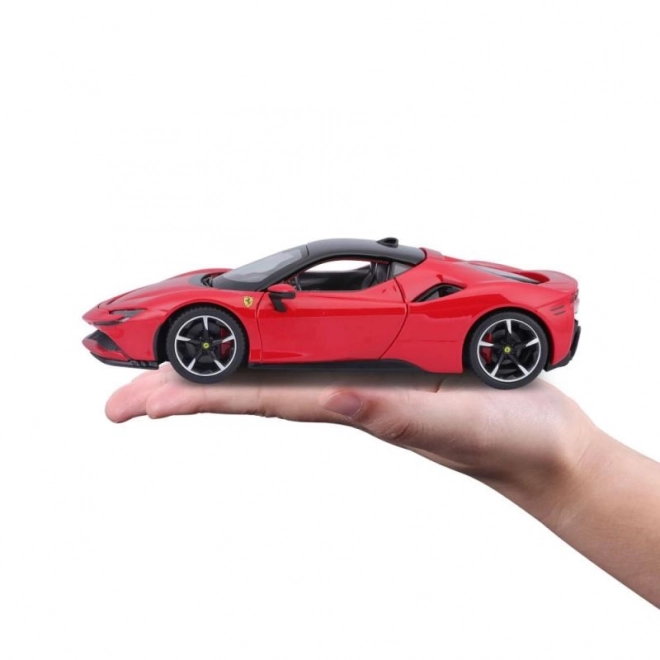 Model avtomobila Ferrari SF90 Stradale rdeč 1:24 Bburago