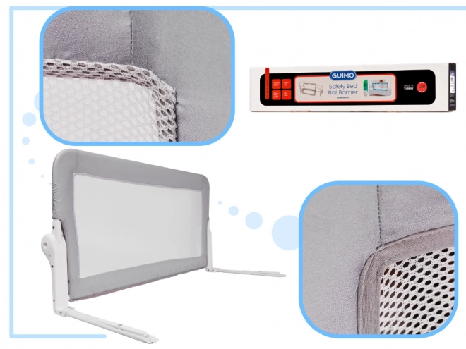 Varnostna zapora za postel 150 cm siva