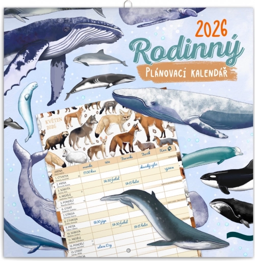 Družinski načrtovalni koledar Animalium 2026