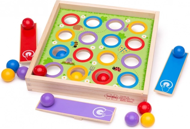 Lesena namizna igra Klobučku hop BIGJIGS TOYS