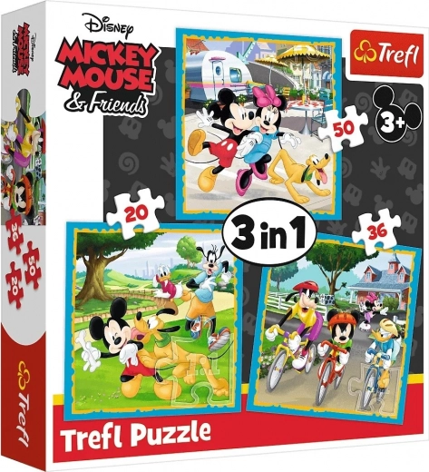Sestavljanka 3 v 1 MICKEY MOUSE in prijatelji