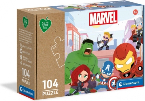 Sestavljanka CLEMENTONI Play for Future Marvel Avengers 104 kosov