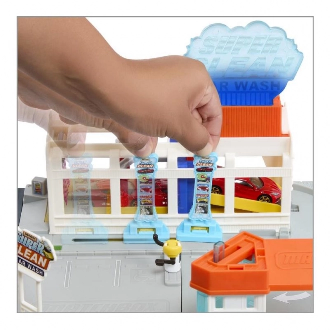 Komplet Matchbox Real Adventures Avtopralnica