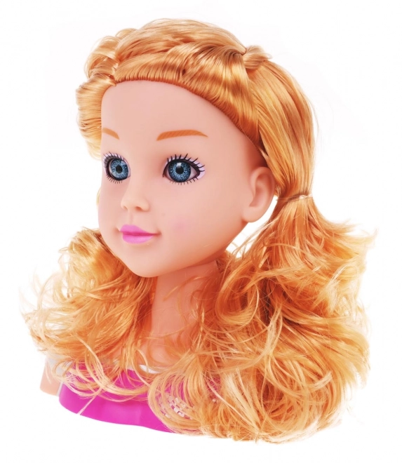 Blond stilistka glava + dodatki