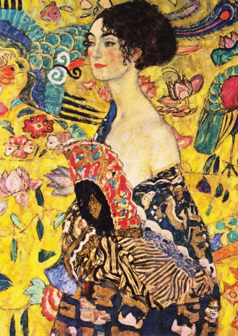 ENJOY sestavljanka Dama s pahljačo Gustava Klimta 1000 kosov