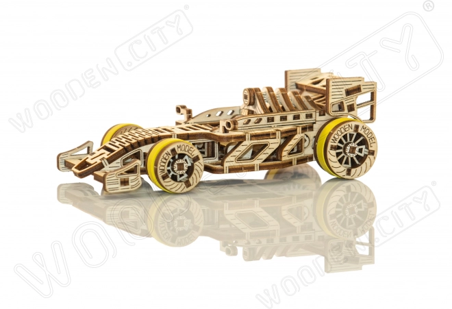 WOODEN CITY 3D sestavljanka Dirkalni avto Bolid 108 delov