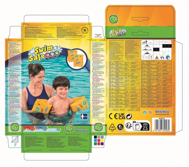 Napihljivi plavalni rokavčki rumeni S 25x15cm BESTWAY