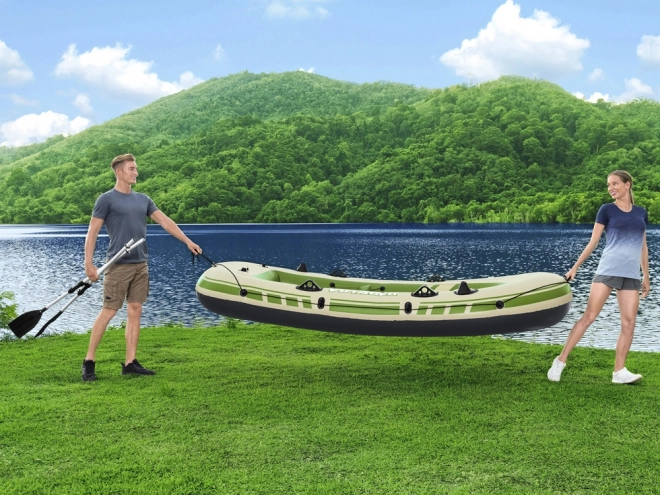 Napihljiv čoln za 3 osebe z vesli Voyager X3