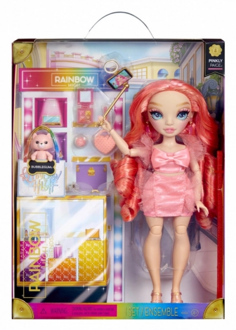 Rainbow High Novi Prijatelji Modna Punčka - Pinkly Paige Pink