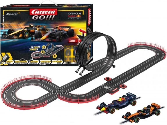 Avtocesta Carrera GO Super Formula 5,3 m z dirkalniki F1 RED BULL in MCLAREN