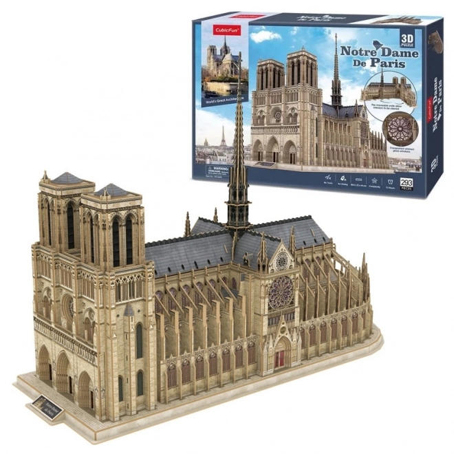 3D sestavljanka Katedrala Notre-Dame od CubicFun
