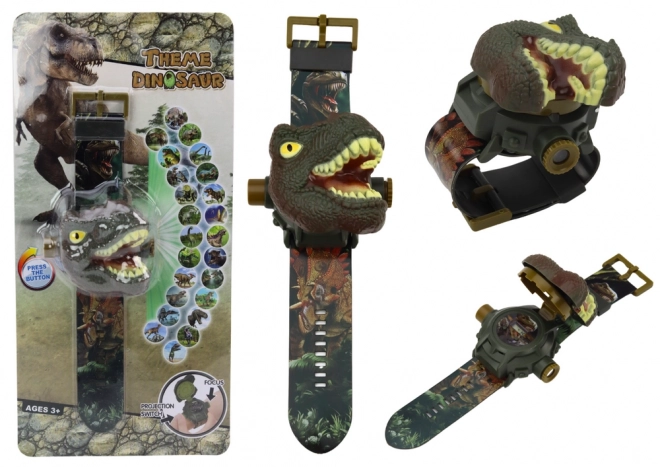 3D projektor ura Dinosaurus Tiranosaver Rex 22cm x 6,5cm x 4,5cm