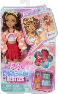 Barbie Dream Besties Teresa na rolerjih – modna punčka z dodatki
