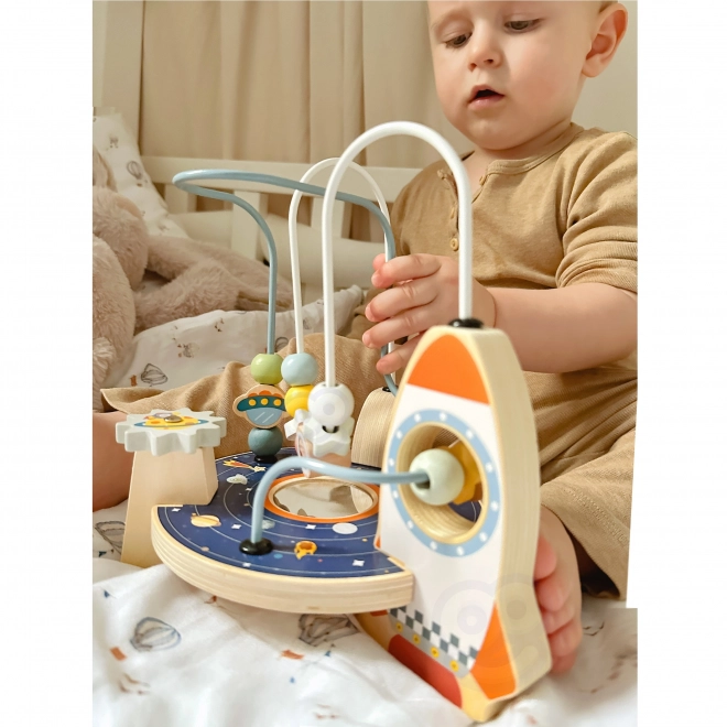 Lesena raketna zanka od Tooky Toy