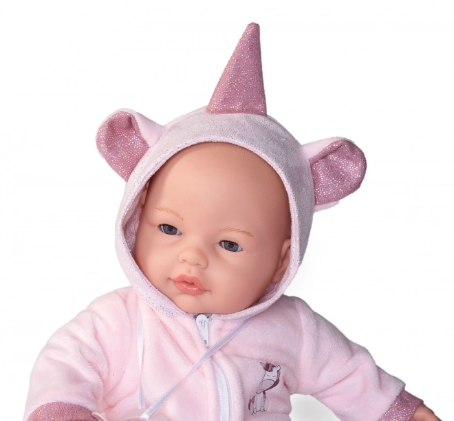 Antonio Juan 14362 BIMBA - utripajoča punčka dojenček z zvoki in mehkim tekstilnim telesom - 37 cm