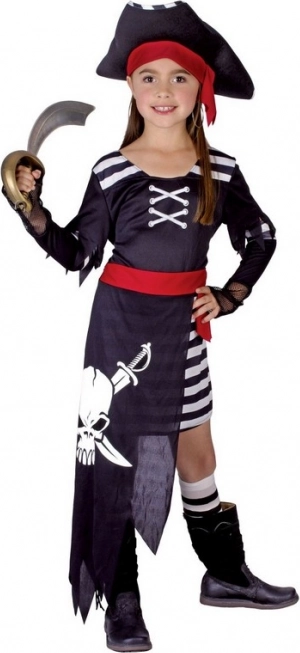 Pustni kostum Piratka za otroke