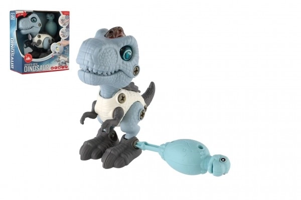 Dinozaver vijačen plastičen 12cm z izvijačem na baterije s svetlobo in zvokom v škatlici 15x16x7cm