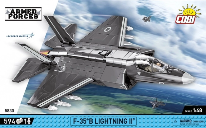 Model bojnega letala F-35B Lightning II iz kock
