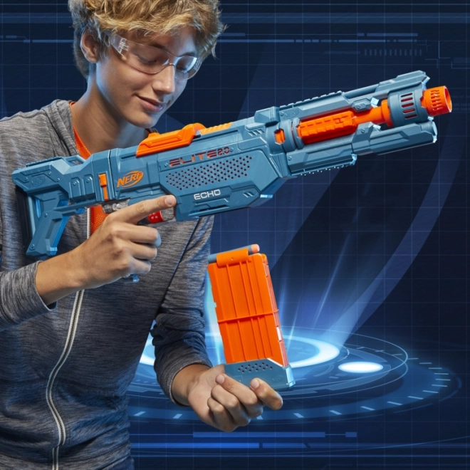 Pistola Nerf Echo CS-10 z dodatki
