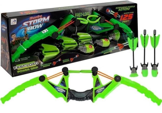Lokostrelski set 3 puščice Športna zelena 58 cm