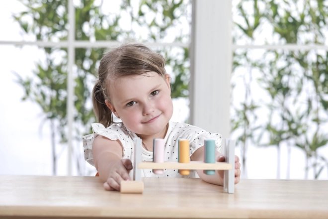 VIGA PolarB Lesena klopica s kladivcem – Montessori igrača