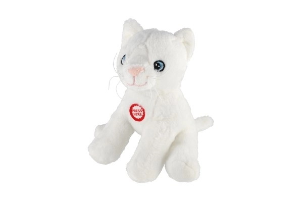 Maskota Leo, kremna mačka 15 cm