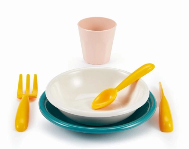 Barvna plastična garnitura posode za piknik