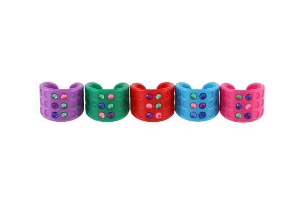 Komplet prstanov ustvarjalni set plastika v škatli 12x21x3,5cm 12 kosov v škatli