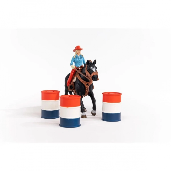 Komplet figuric Farm World Cowgirl in Dirka okoli soda