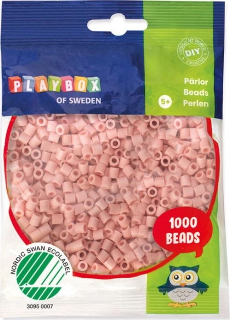 Zažgalne perle PLAYBOX – breskove in kožne, 1000 kos