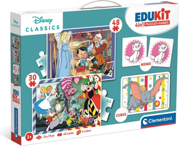 Clementoni zbirka iger Disney klasika 4v1