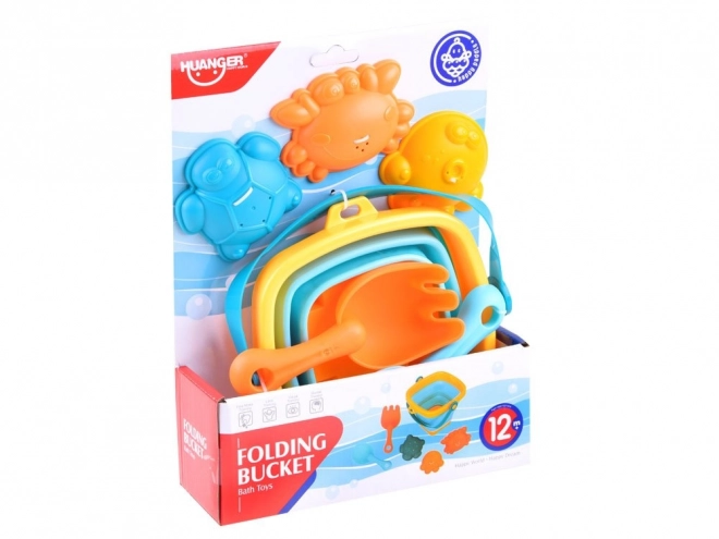 Set igrač na pesek z vedrom in modelčki