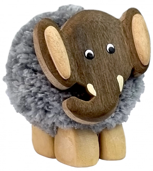 Otroška Lesena Figurica XL Pompon Slon