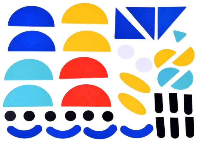 Lesena sestavljanka Montessori Tangram