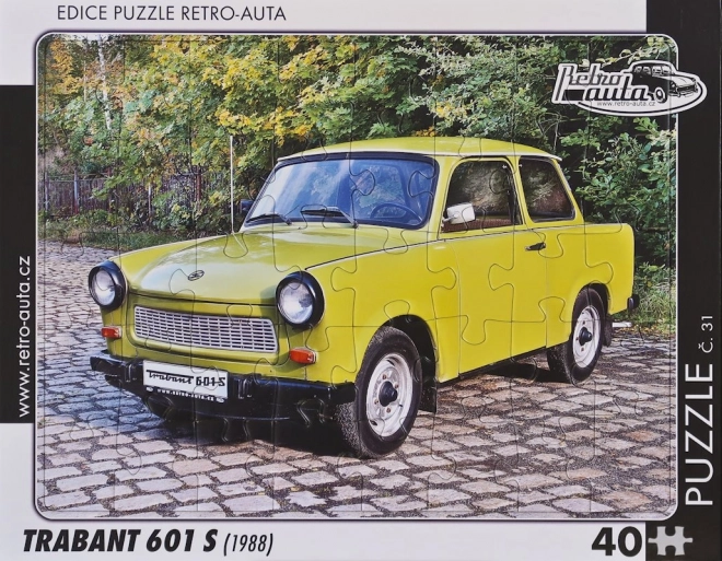 Retro avtomobilske sestavljanke Trabant 601 S 40 kosov
