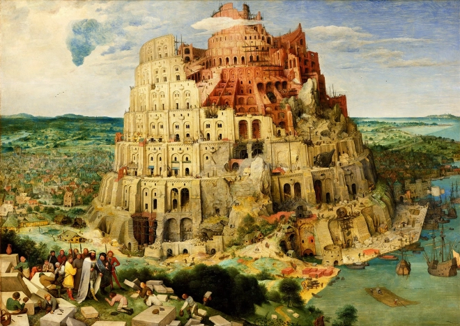 Uganka Pieter Bruegel: Babilonski stolp 1000 delov