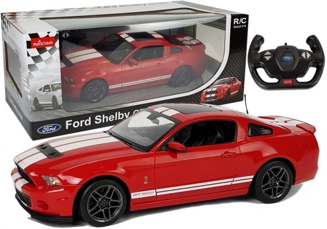 Dirkalni avto na daljinsko upravljanje Ford Shelby GT500 1:14 rdeča