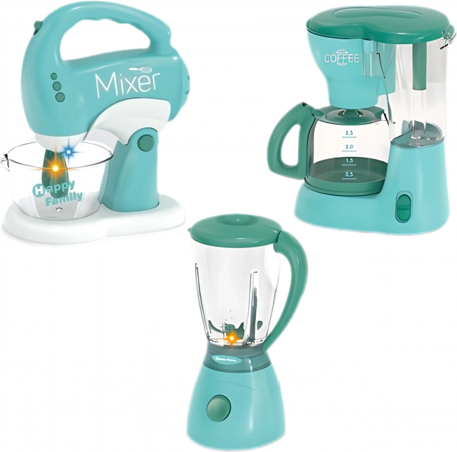 WOOPIE Komplet domačih naprav za otroke 3v1 Mešalnik Blender Kuhinjski robot